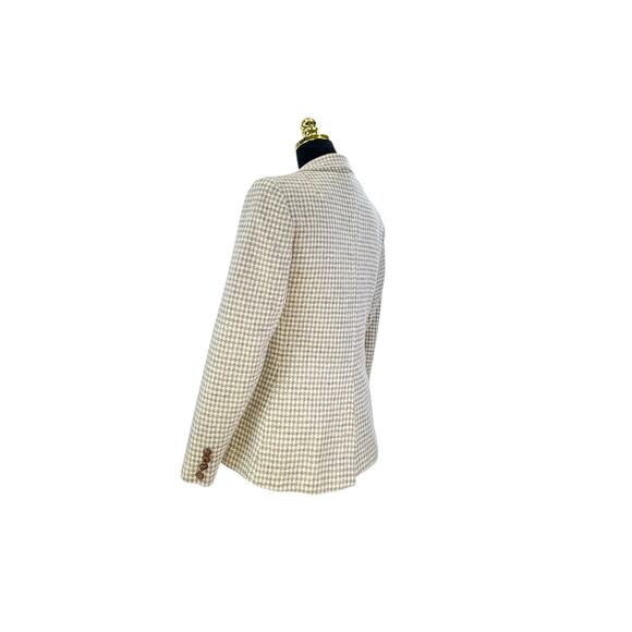 Evan Picone 100% Wool Houndstooth Blazer - Classic Style - Picture 5 of 10